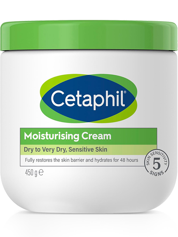 Cetaphil Moisturizing Cream, Face & Body Moisturizer for Men & Women Dry to Very Dry and Sensitive Skin, Unscented, 453g